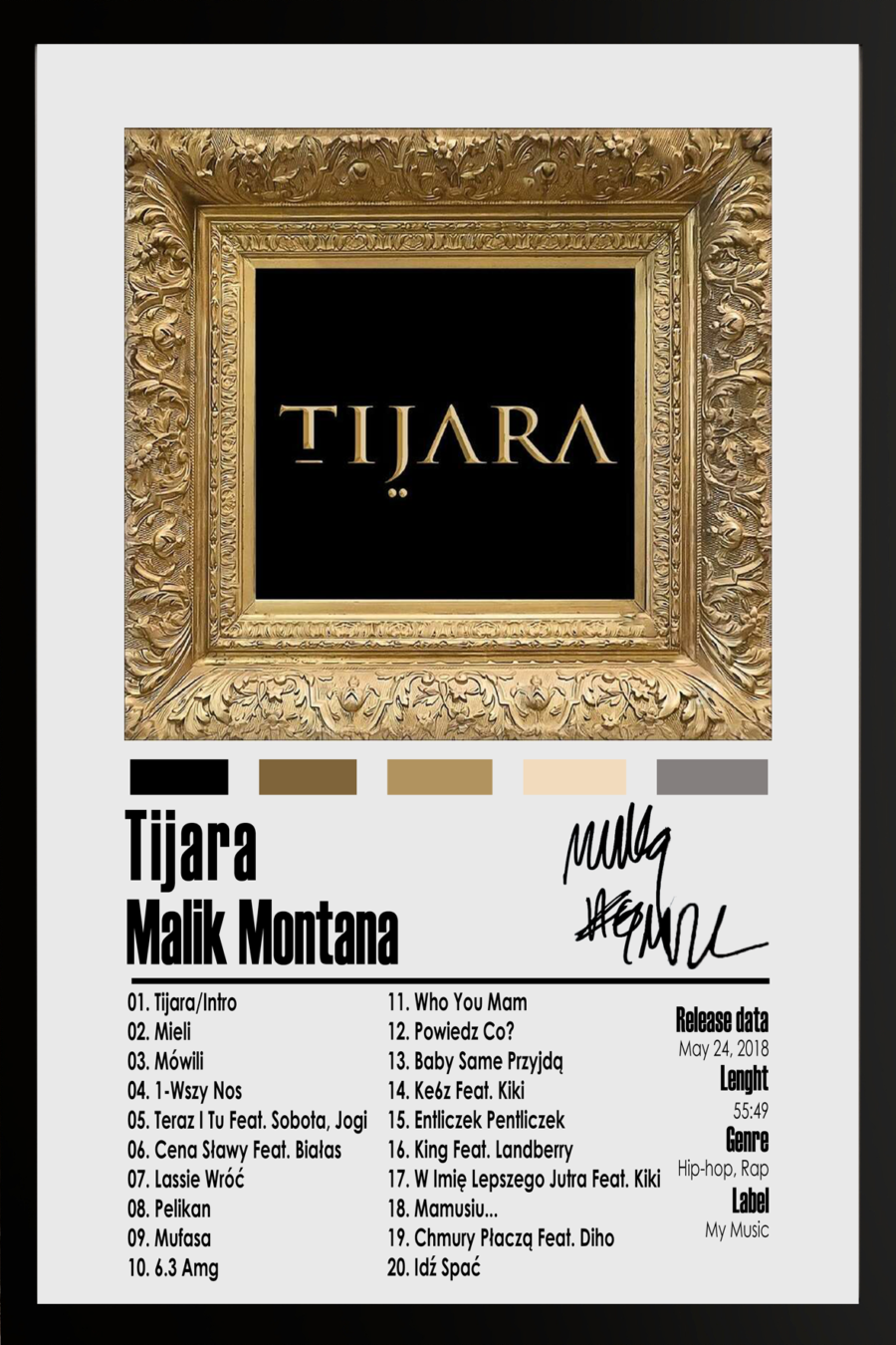 Plakat Malik Montana Tijara